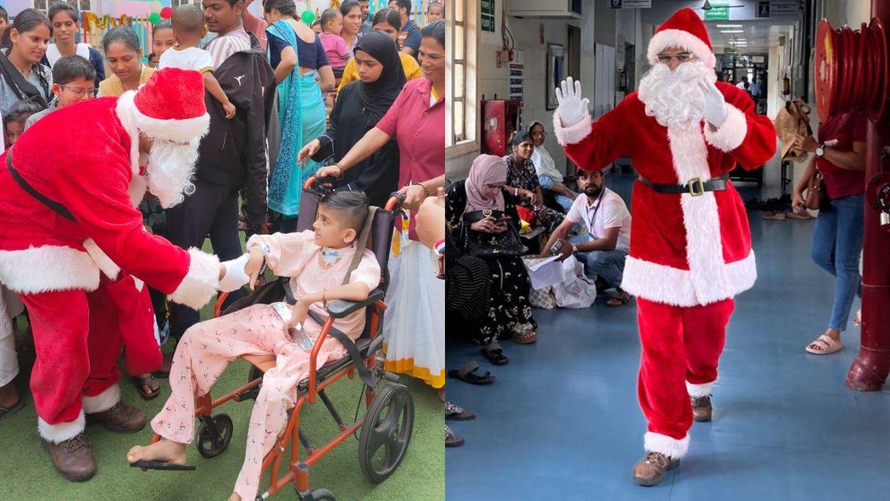 IN PHOTOS: Santa spreads festive cheer across Mumbai hospitals