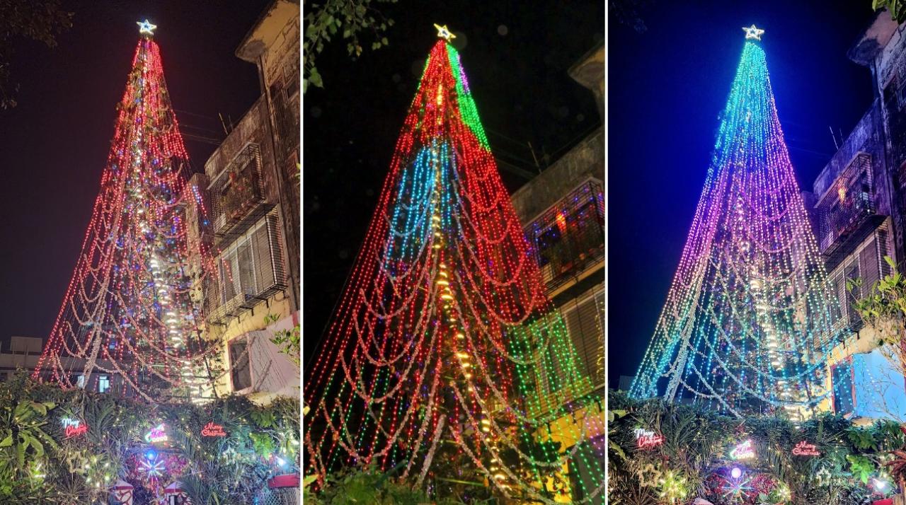 PHOTOS: Over 70 ft, Worli man has been decorating his Christmas tree for 50 yrs