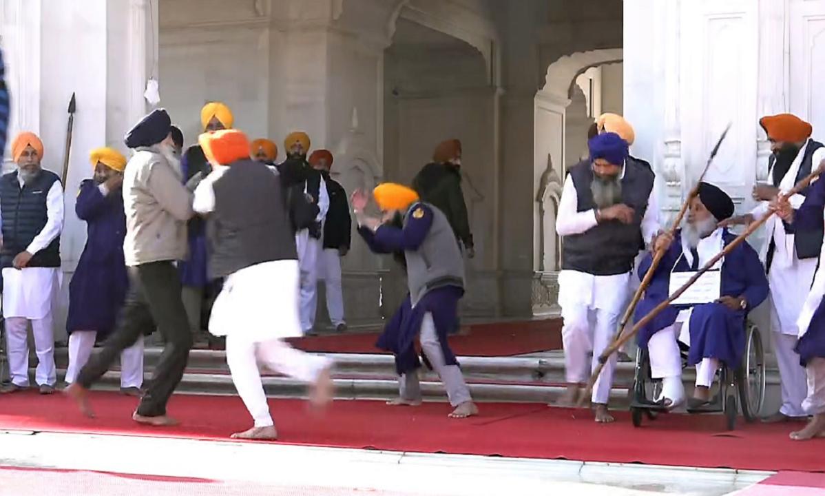 In Photos: Man tries to shoot SAD leader Sukhbir Badal outside Golden Temple