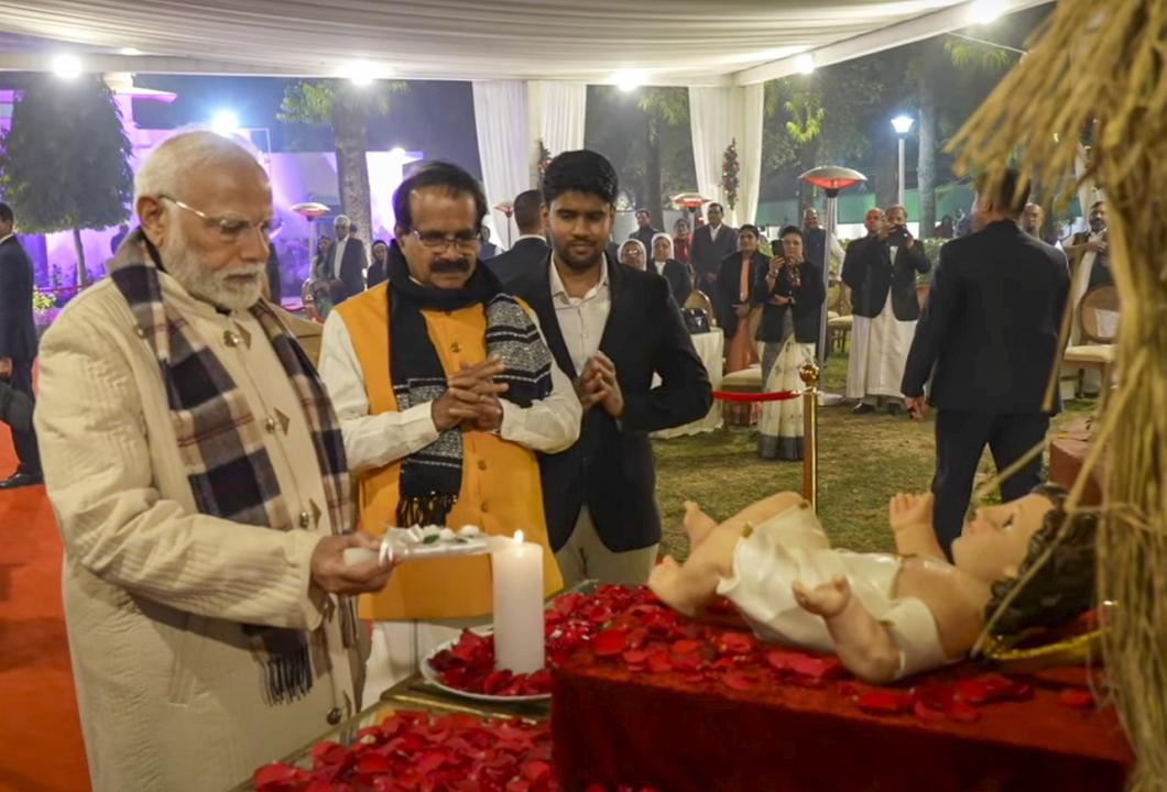 In Photos: PM Modi attends Christmas celebrations at George Kurian's residence