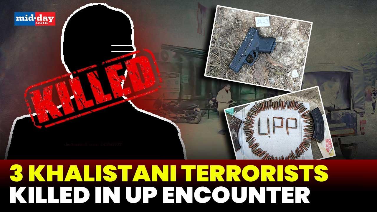 3 Khalistani terrorists killed in UP encounter