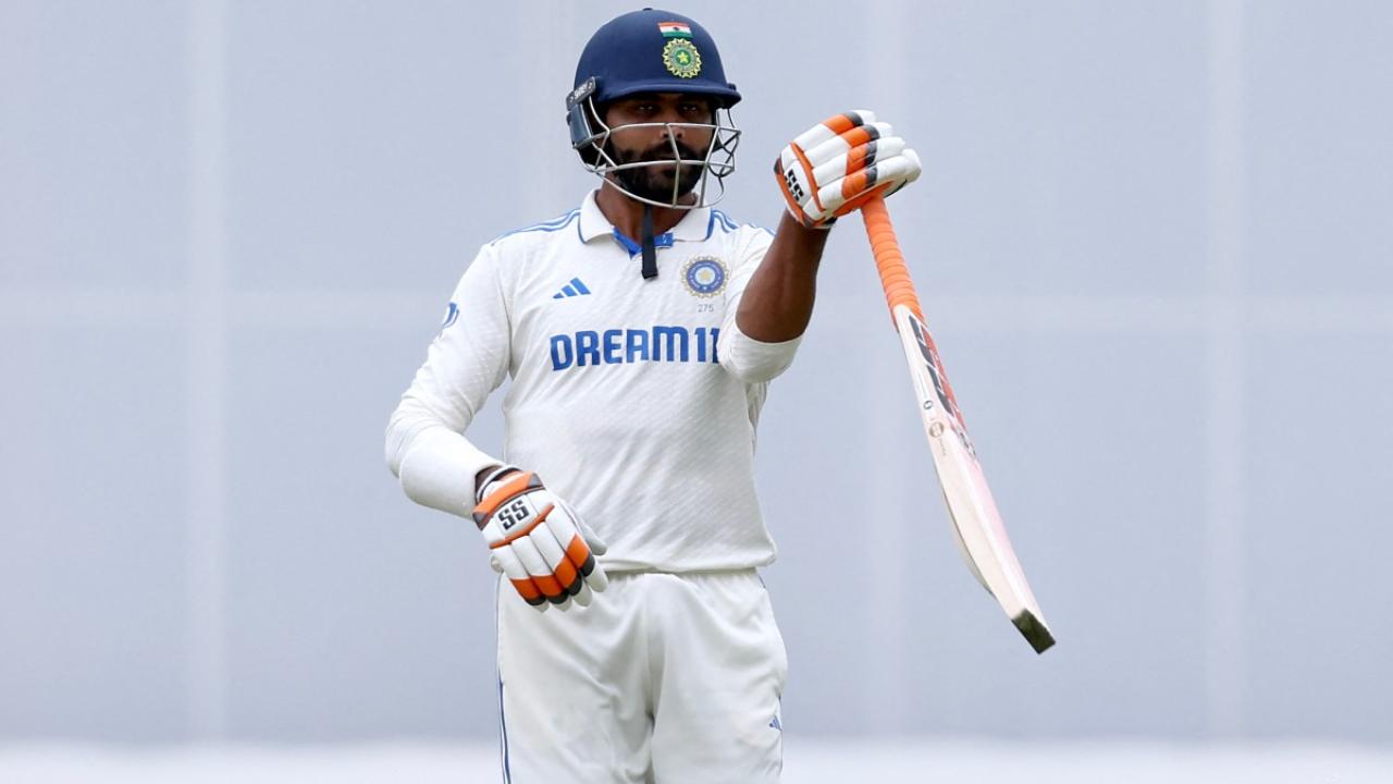 Rain pauses play as Jadeja’s fifty takes India to 180 for six