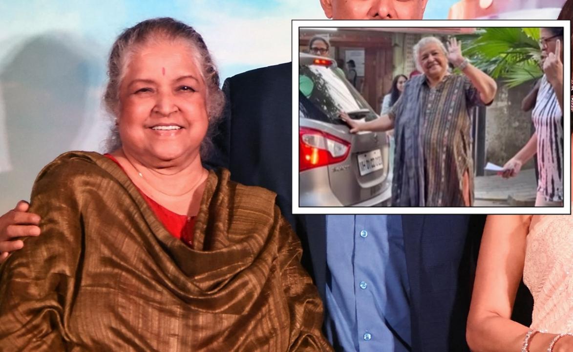 At 87, veteran actor Shubha Khote steps out to vote for Maha Assembly Elections