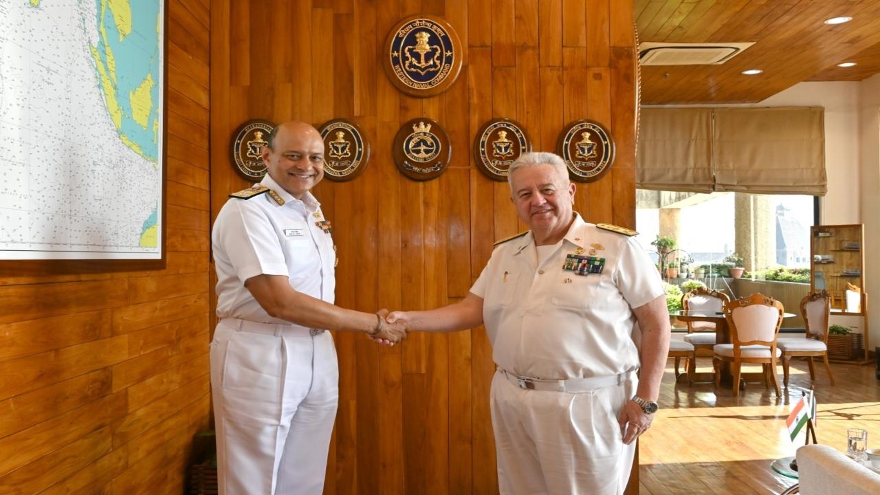 Italian Navy’s sail training ship and Vice-Admiral visit Mumbai