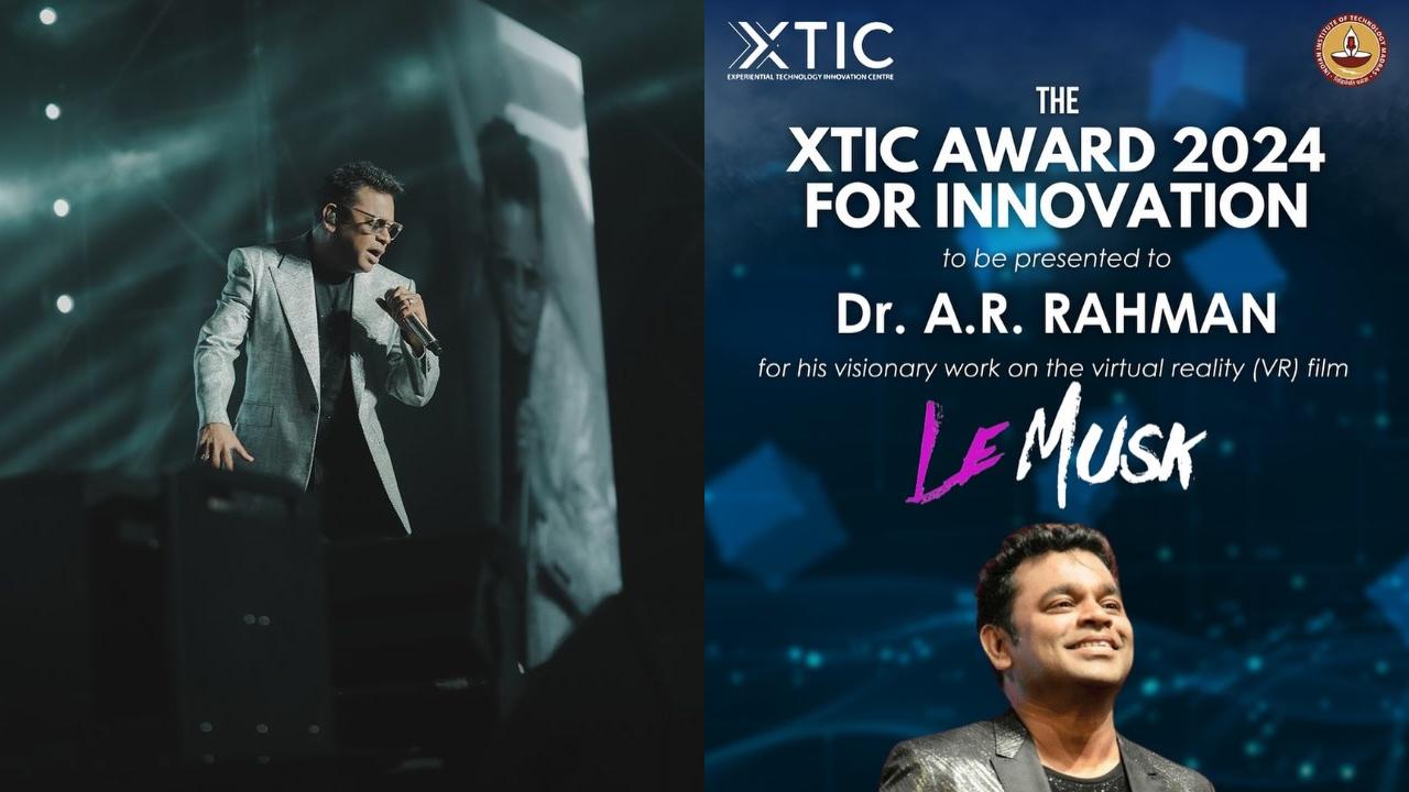 AR Rahman receives award from IIT Madras for his virtual reality film 'Le Musk