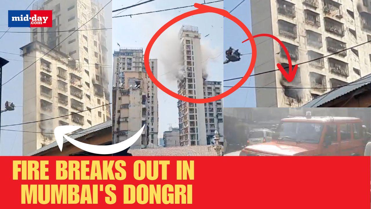 Fire breaks out in Mumbai's Dongri due to Cylinder blast, Scary visuals surface