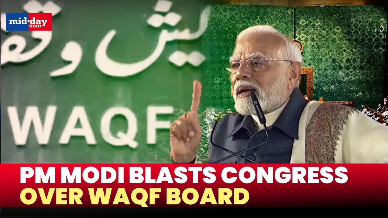 PM Modi Blasts Congress for Framing Unconstitutional Waqf Board Law