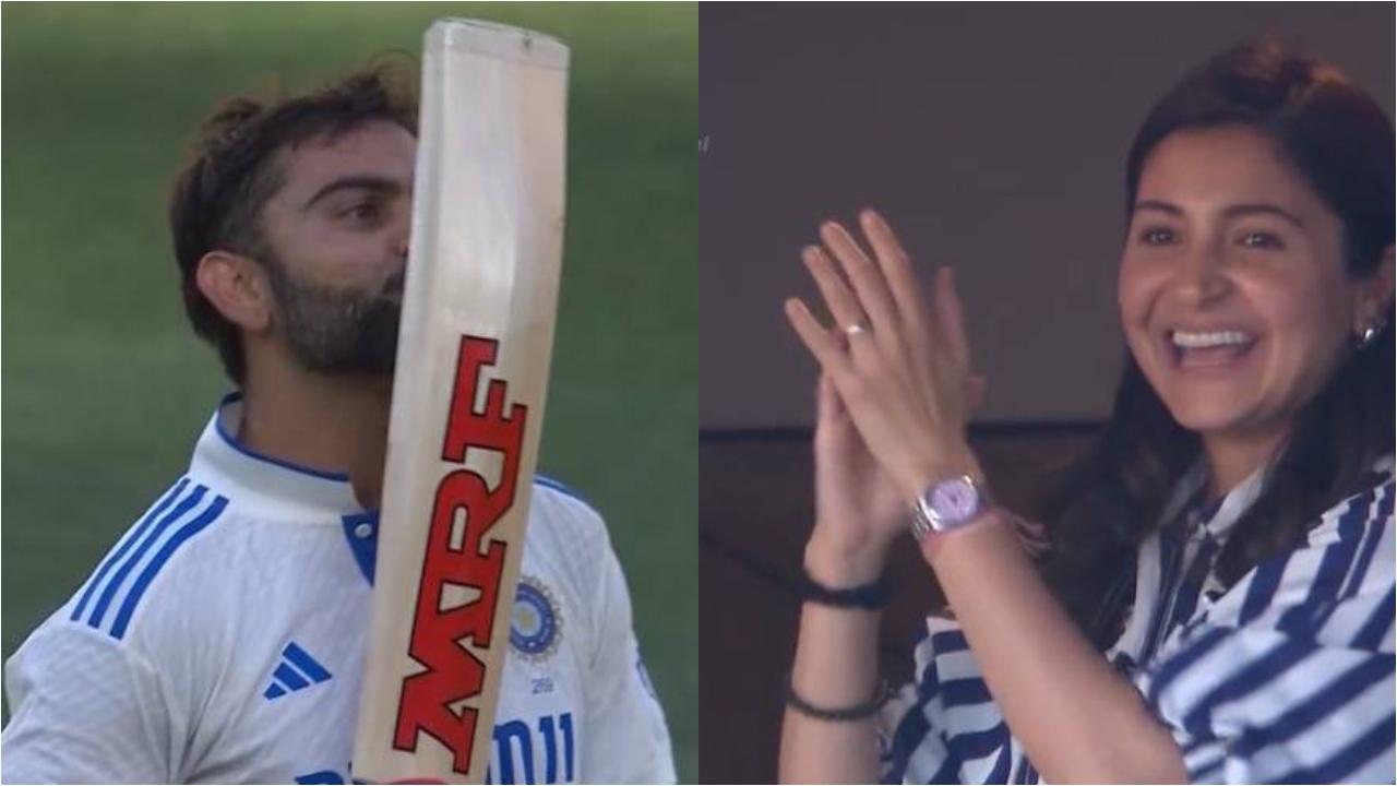 Kohli reaches 81st century, sends heartfelt flying kiss to wife Anushka: WATCH