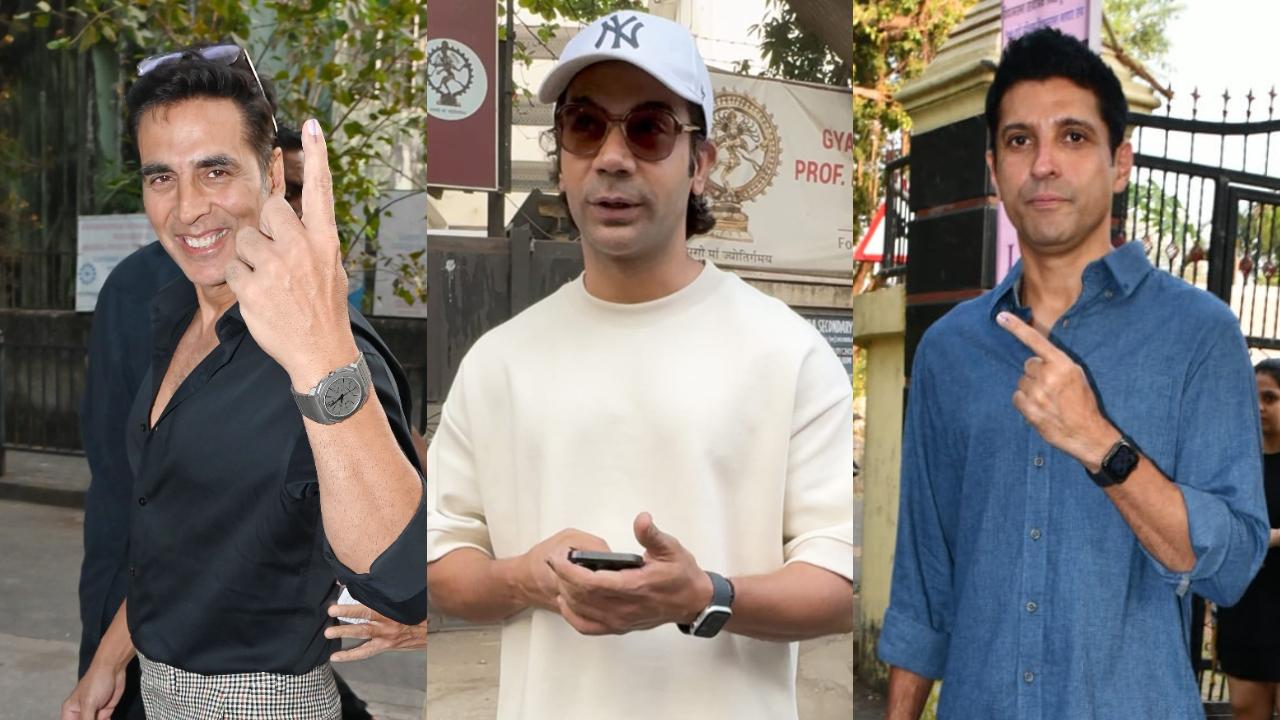 Maharashtra Elections 2024: Akshay, Rajkummar, Farhan, and others vote