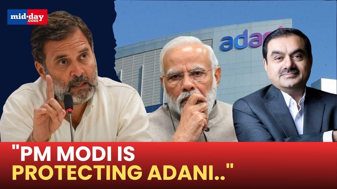 Rahul Gandhi's sharp attack on PM Modi, alleges that he's protecting Adani