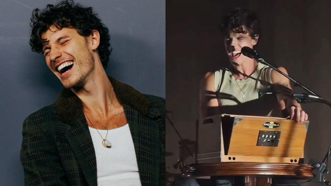 Desi fans react to Shawn Mendes playing harmonium on stage - watch viral video