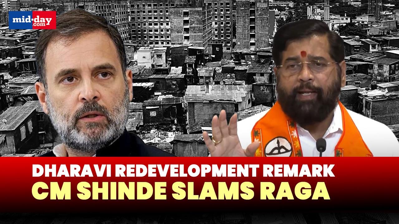 CM Shinde bashes Rahul over his statement on Dharavi redevelopment project