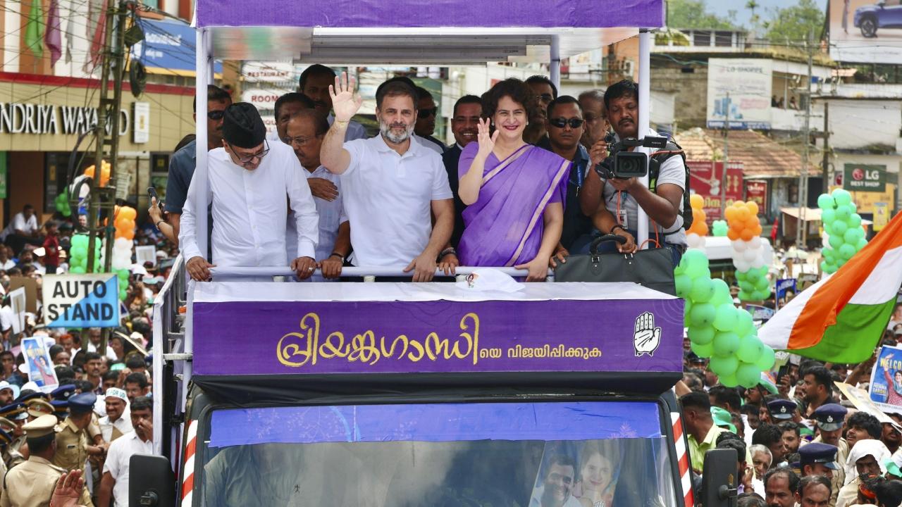 IN PHOTOS: Priyanka Gandhi files nomination for Wayanad Lok Sabha bypoll