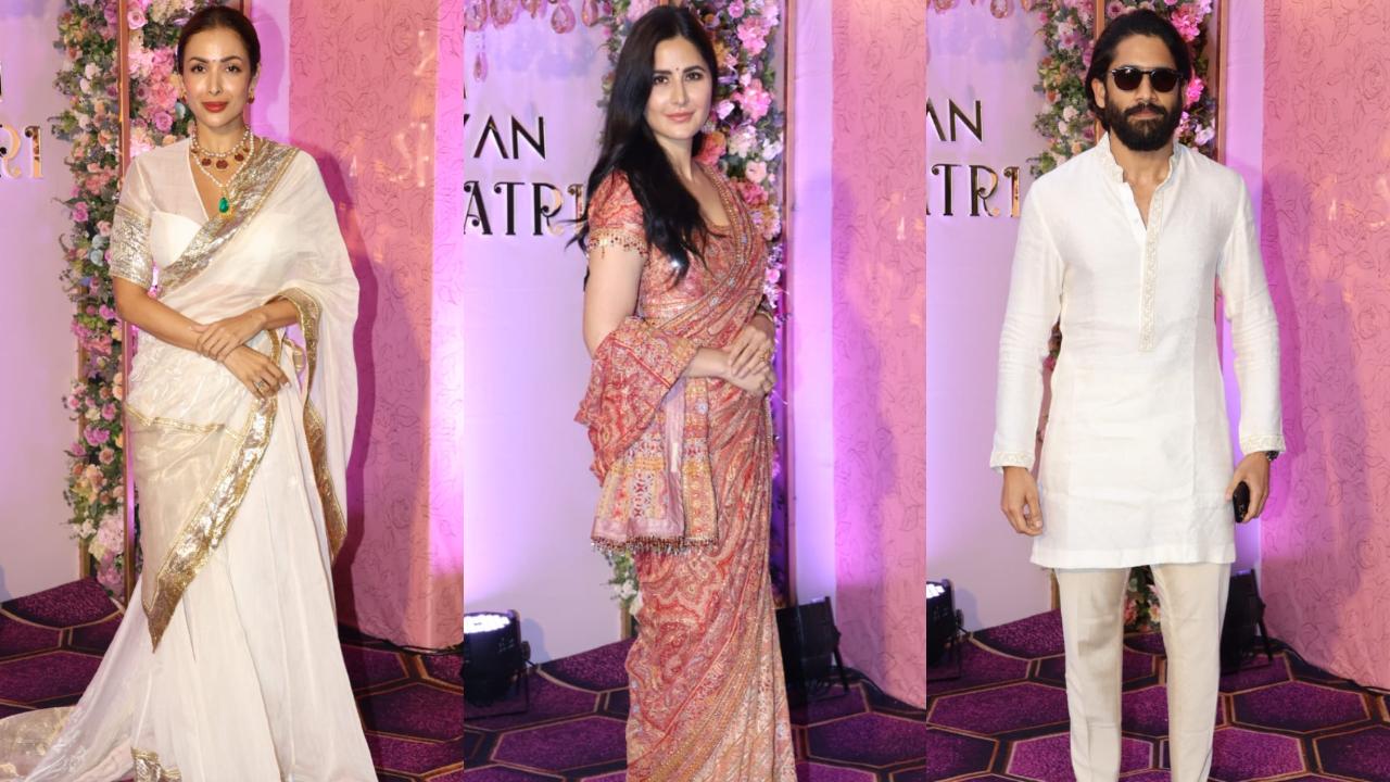 In Pics: Katrina Kaif, Malaika Arora, Naga Chaitanya deck up in ethnic wear