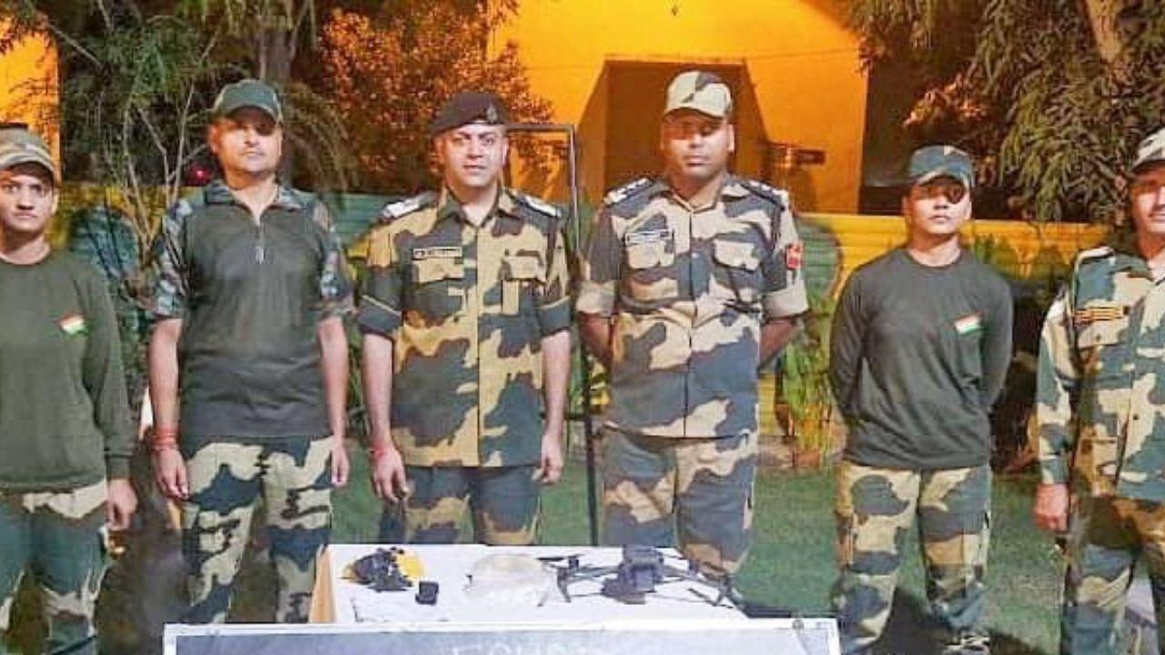 Punjab: BSF shoots down Pakistani drone containing heroin and pistol in Ferozepore