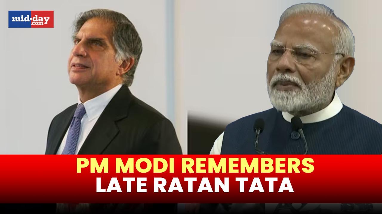 PM Modi's emotional speech on late Ratan Tata - Watch video