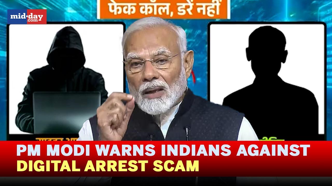 PM Modi warns people of digital arrest scam - Watch video