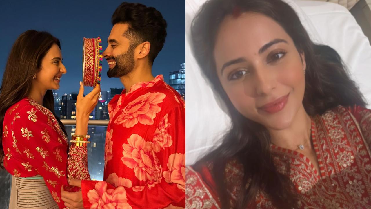 Rakul Preet Singh celebrates her first Karwa Chauth while on bed rest