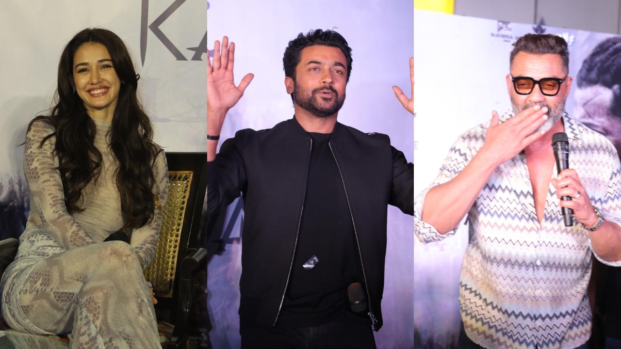 Suriya, Disha Patani, Bobby Deol promote 'Kanguva' in Delhi, see pics