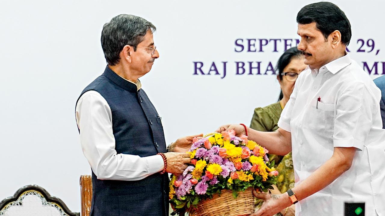 Senthil Balaji takes oath as minister