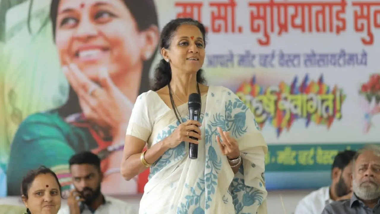 Beed sarpanch murder: Supriya Sule demands Walmik Karad to be booked under PMLA