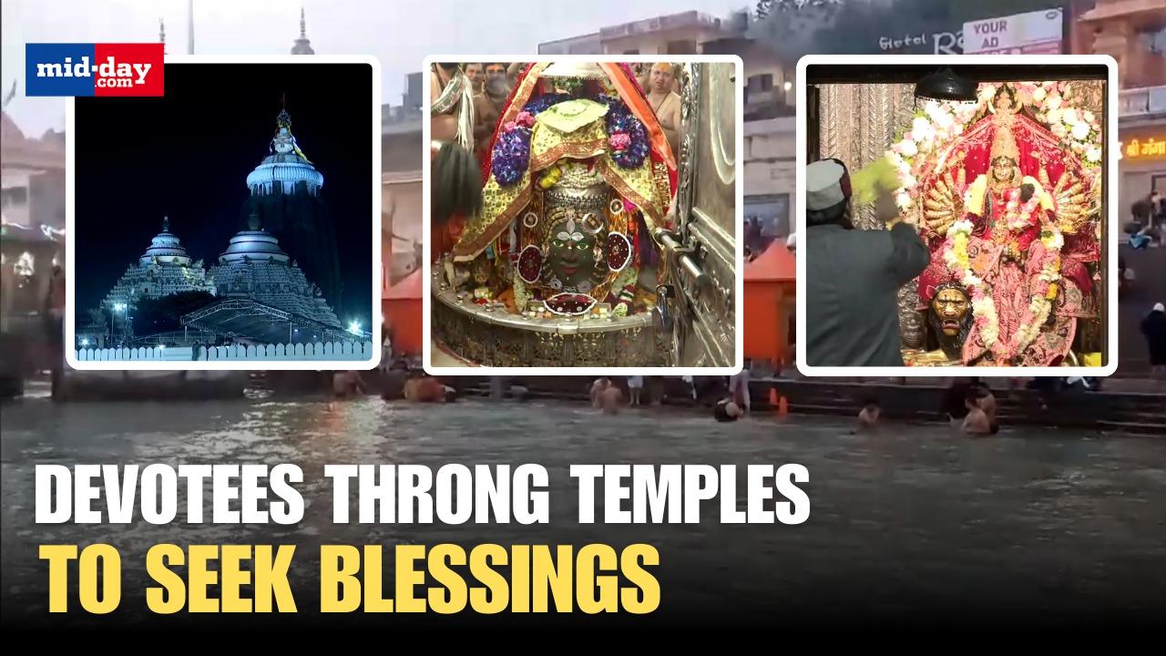 New Year 2025: Devotees throng temples across India to seek blessings