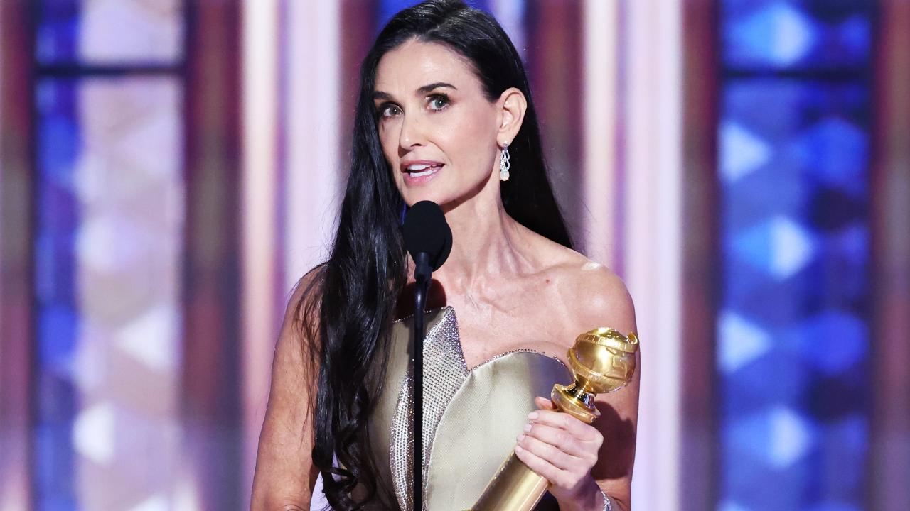 Demi Moore's powerful speech goes viral after she wins her first Golden Globe