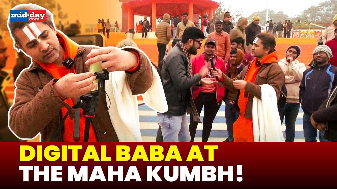 Meet digital Baba, the tech-savvy spiritual Guru of the Maha Kumbh Mela