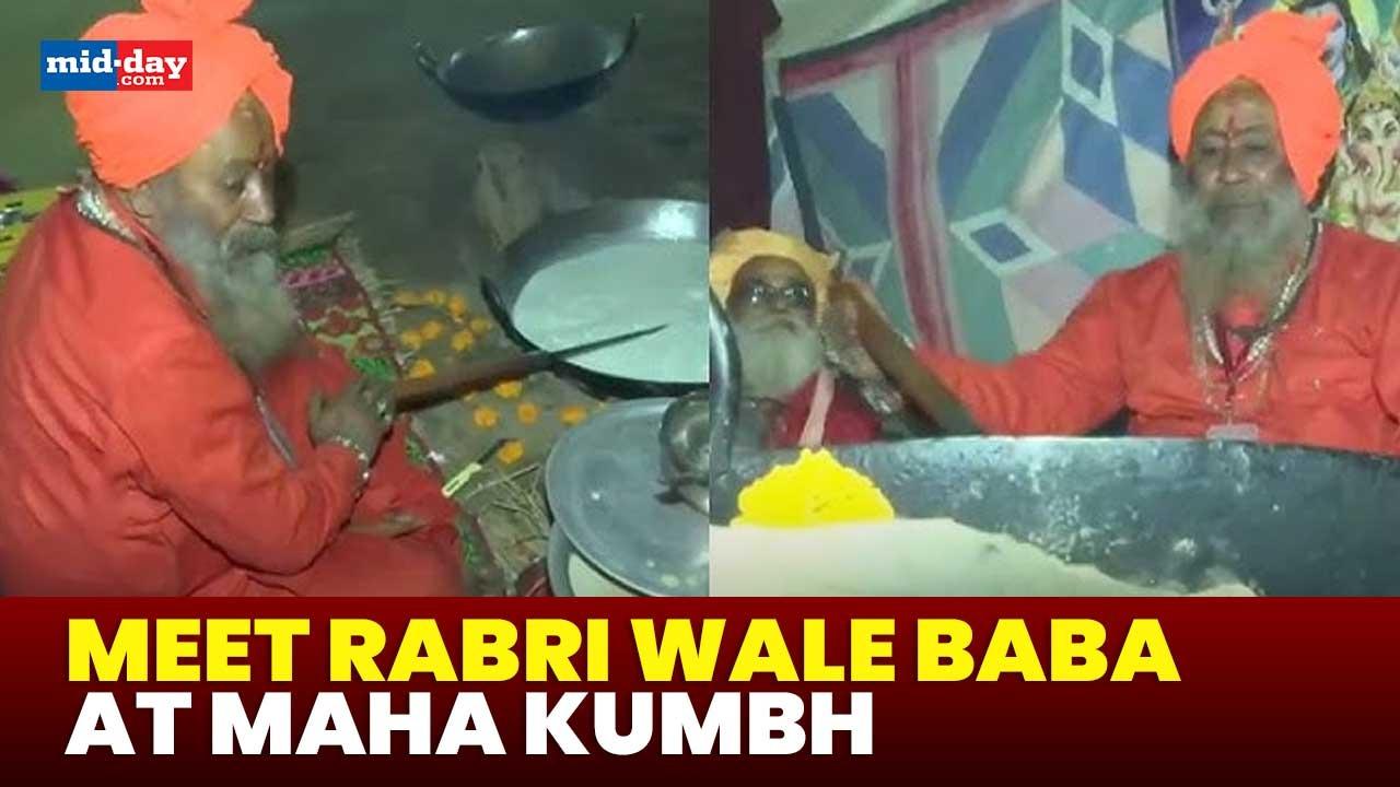 Maha Kumbh 2025: Rabri Wale Baba prepares and distributes Rabri at Mahakumbh