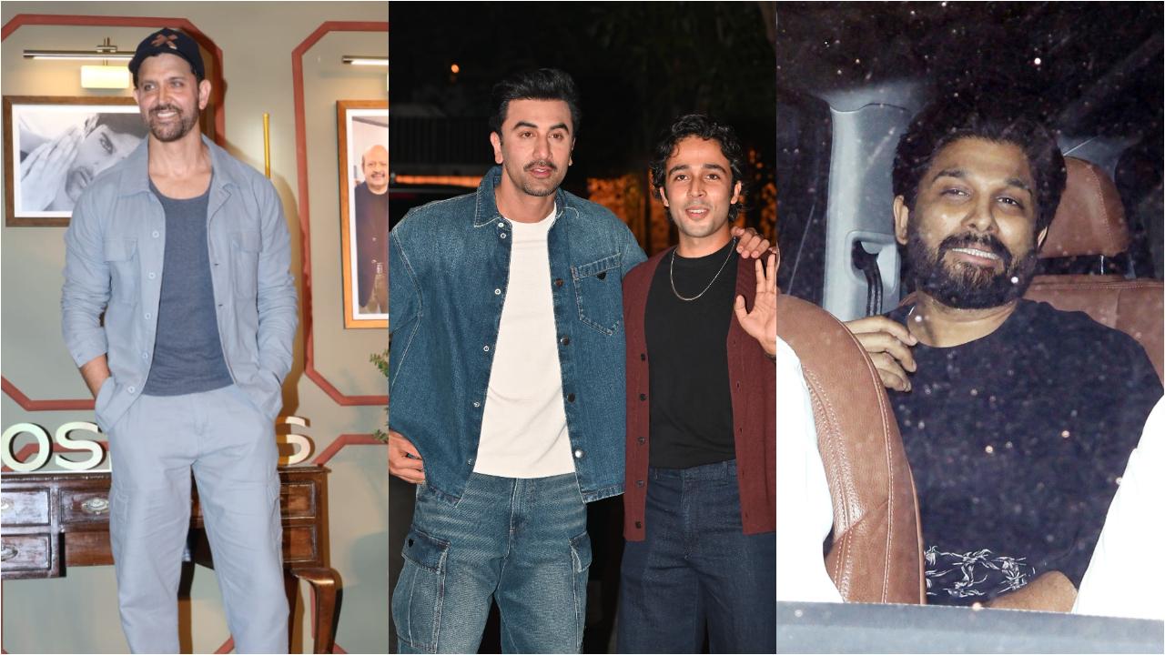 Spotted in the city: Hrithik Roshan, Ranbir Kapoor, Allu Arjun and others